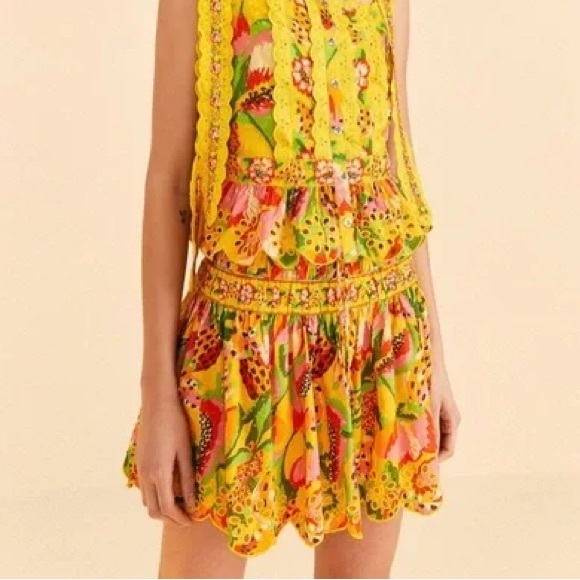 NWT FARM Rio Fruits Paradise Mini Skirt SMALL - Picture 1 of 8